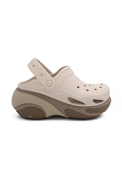 Crocs Bubble Crush Clog 210061-214 Women's Slippers Beige Juststep