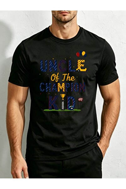 23 nisan Uncle Of The Champion Kid Design Men's Crewneck T-Shirt Loose Fit 10...