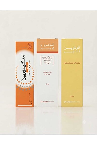 AVALON Skin Care Cream Set - Skinnorin + Avokin 1.9% + Avocome m 50g - 3 Pieces