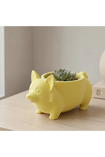 OEM Mini Ghiveci Decorativ Imprimat 3D Model Corgi
