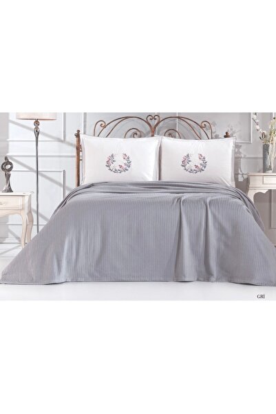 Vinaldi Concept Set de perne brodate din bumbac 100% pentru pat dublu - Cearș...