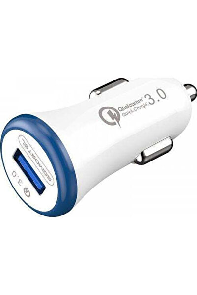 Somostel Încărcător auto 18W 3A Încărcare rapidă cu un port: 1xUSB Culoare al...