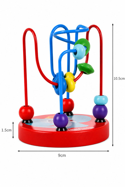 Circle Toys Ahşap Küçük Telli Koordinasyon Oyunu 1 Adet – Montessori Eğitici El Göz Koordinasyonu ve İnce Motor Beceri Oyuncağı
