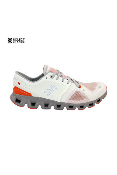 On Running Cloud X 3 Women's Orange Sports Shoes White 6098252