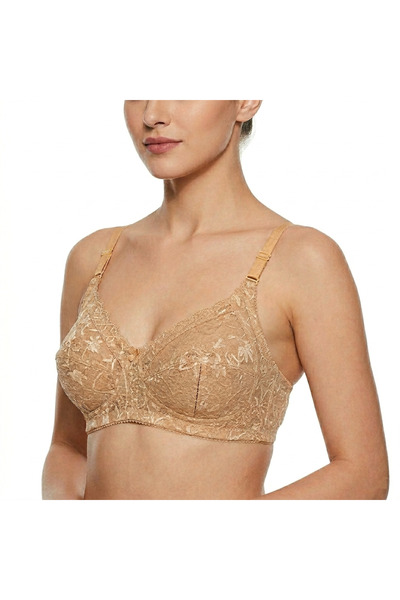 Noom Nightwear Cotton Bra with Lace