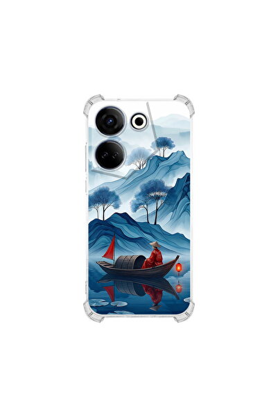 PrintiFy Tecno Camon20pro056a ile Uyumlu Simya Serisi Sonsuz Akış Tasarımlı U...