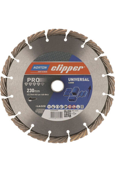 Norton Disc de tăiere profesional pentru materiale de construcții, diametru 2...