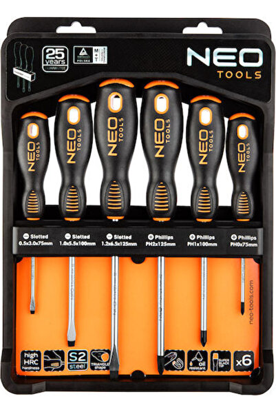 NEO Tools Set șurubelnițe cu 6 capete interschimbabile Cod: 04-213