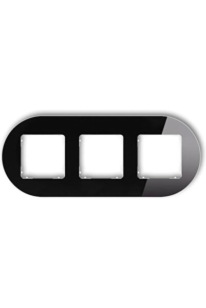 KARLIK Ramă Universală Icon cu Efect de Sticlă, Design Triplu, Bază Neagră, A...