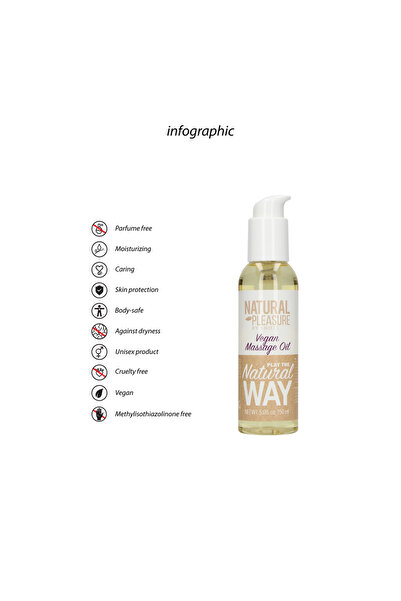 Natural Pleasure Ulei de masaj vegan - 5 fl oz / 150 ml