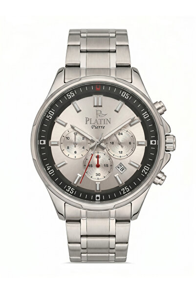 Platin Pierre Hds-1274Ga-A1A Steel Cord Functions Active Men's Wristwatch