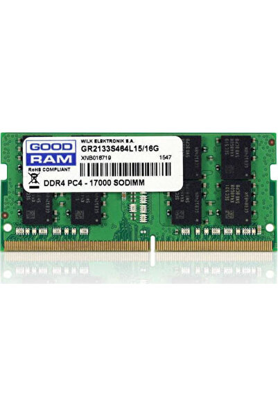 Goodram DDR4 cu modul 1x16GB și viteză 2666 pentru laptop Cod: GR2666S464L19/16G