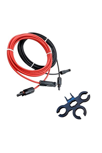 OEM Φωτοβολταϊκό καλώδιο Σετ Άνω-Κάτω, διατομή 4mm², βύσματα MC4, κόκκινο, μα...