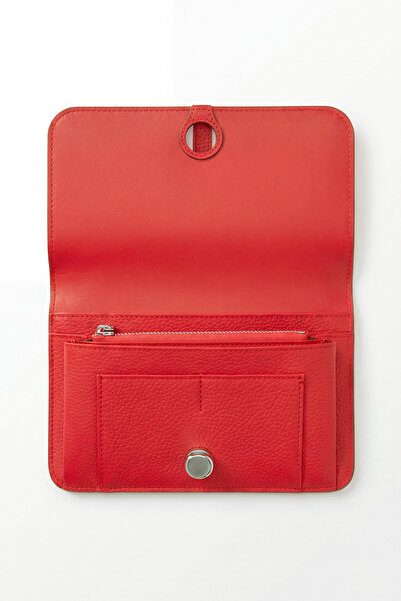 Levidor Genuine Leather Women'S/Men's Portfolio Double Handbag with Phone Com...