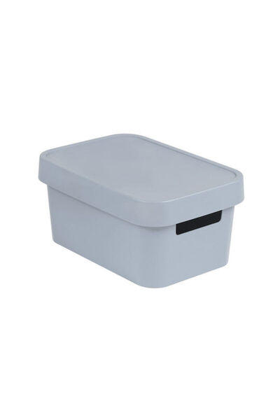 CURVER Cutie de depozitare din plastic cu capac, gri, 27x19x120cm, 1 buc.