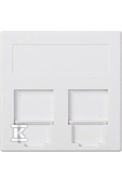 Kontakt-Simon Placă de conectare Simon 2x RJ Alb Pur 50000089-030
