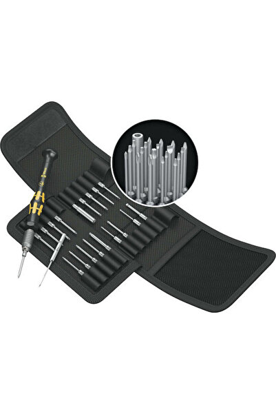wera Kraftform Kompakt Micro 21 ESD Set de șurubelnițe cu clichet cu 21 de ca...