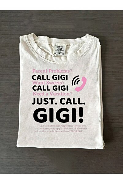 STITCHLY تي شيرت مضحك للأمهات والأباء بتصميم 'Just Call Gigi' مع رسومات تصور ...