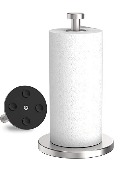 Arabest Stainless Steel Paper Towel Holder, Countertop Stand, Weighted Base W...