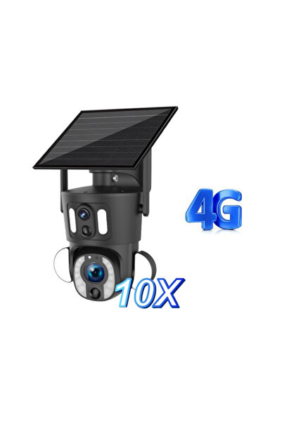OnShop Camera Solara 4G LTE Cu Zoom Optic 10X, PTZ Rotativa, Slot SIM, Lampa ...