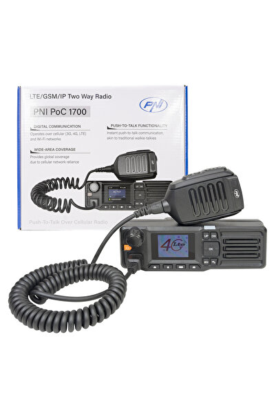 PNI Statie radio PoC 1700, GSM 4G LTE, Wi-Fi 2.4GHz, Android OS, ecran color ...