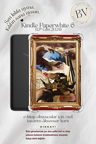 BookTok Vibes Co. Sanat Kolajları Temalı Artsy Insert - Kindle ve Kobo E-Kita...