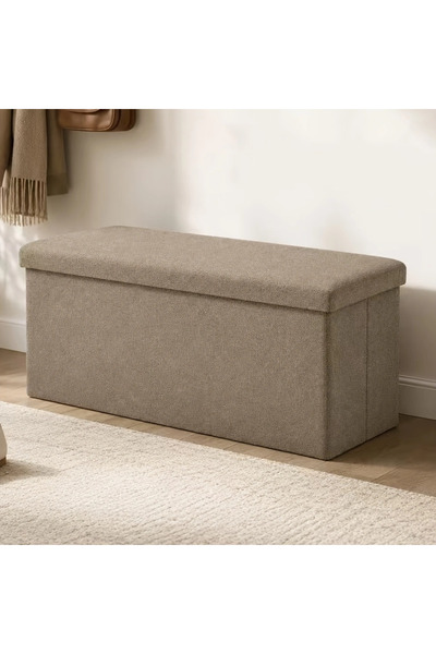 Bleco Folding storage stool, toy storage box, shoe cabinet bench, bed end sto...