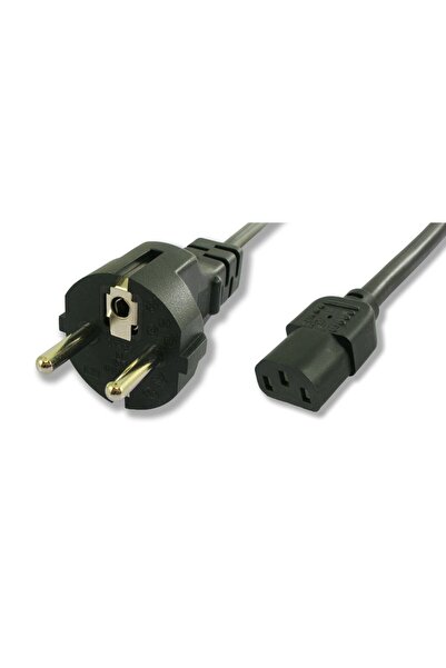 POWERTECH καλώδιο τροφοδοσίας Η/Υ & οθόνης P002, 3x0.75mm², 1.5m, μαύρο