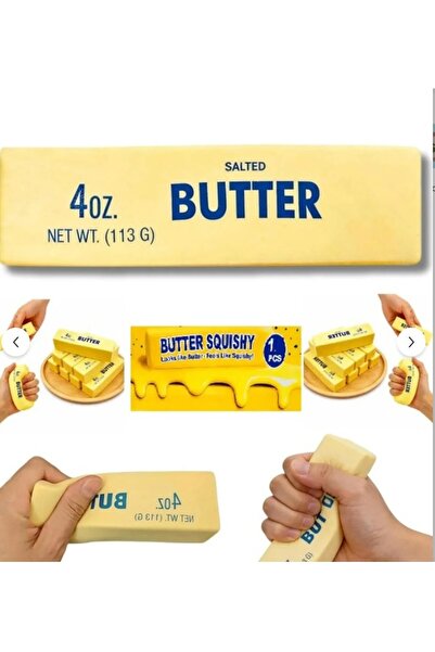 HER ŞEY NOTA www.herseynota.com Butter Squishy Sıkılabilir Tereyağı Oyuncağı ...