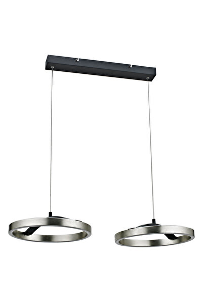 POWERTECH LED φωτιστικό οροφής HLL-0203, 42W, 4000K, 70x30x120cm, ασημί/μαύρο