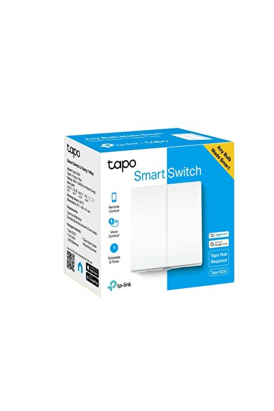OEM TP-Link Tapo S220 Έξυπνος Διακόπτης Φωτισμού 2-Gang 1-Way χωρίς Ουδέτερο ...
