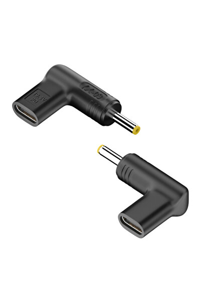 POWERTECH αντάπτορας τροφοδοσίας YX-03, USB-C σε HP 4x1.7mm, μαύρος