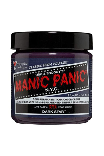 Manic Panic Ημιμόνιμη Άμεση Βαφή Μαλλιών - Κλασική, απόχρωση Dark Star, 118 ml