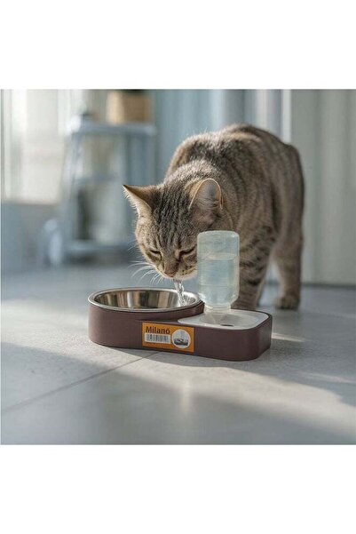Milano Pet Automatic Water Dispenser & Feeder for Dogs & Cats – 2-in-1 Gravit...