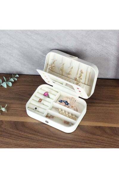Danube Home Velora Jewelry Organizer 16X11X5 Cm White Storage Box