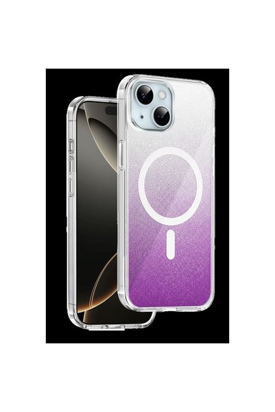 Ethab Ticaret Glb-Stl41414 Onegif iPhone 14 Sora Glitter Magsafe Cover - Purple