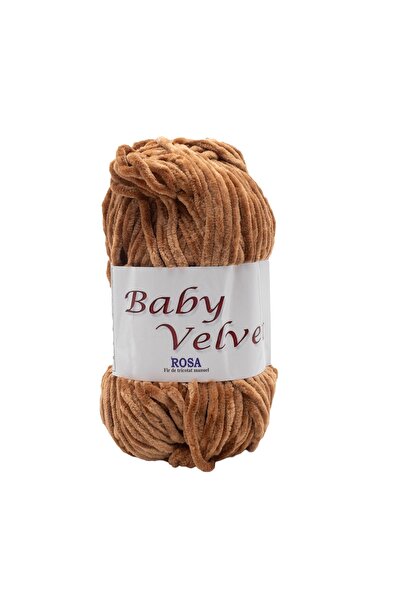 ROSA Pachet fir tricotat catifelat Baby Velvet 168, 5 bobine, micropoliester ...