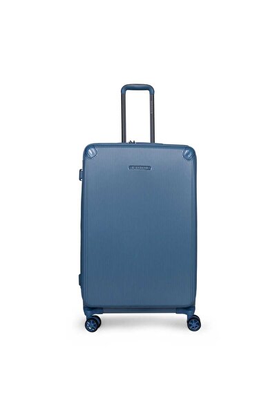Giordano Titan X F Loader 56 cm Polypropylene Hard Trolley, 4 Wheels, Blue
