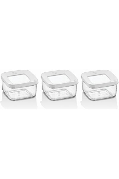 Yıldızan Mrt Shop Square Storage Container 3 X 350 Ml, Transparent 1181802