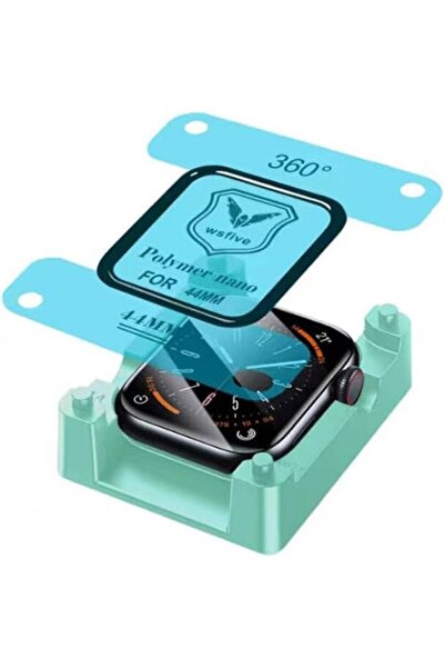 Yıldızan متجر nht - متوافق مع واقي شاشة Watch 44mm Polymer Nano + جهاز سهل ال...