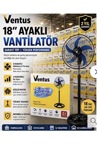 Ventus 18 İNÇ SANAYİ TİPİ AYAKLI VANTİLATÖR