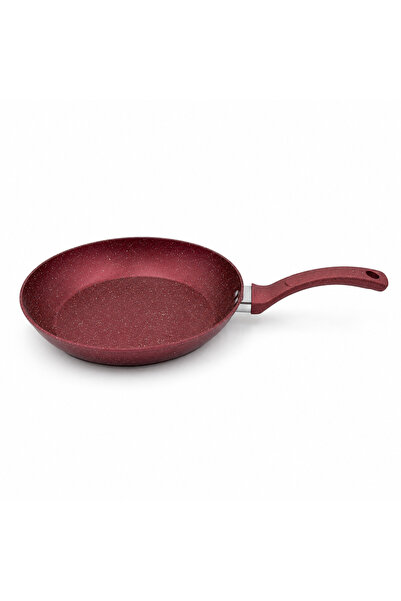 BRANDLESS Tigaie din aluminiu antiaderentă, 24 cm – Înveliș aspect granit roz...