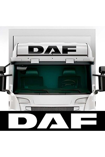 Amo-Stickers Αυτοκόλλητο φορτηγού DAF 120 εκ. Σκούρο γκρι