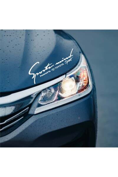 Amo-Stickers Sticker Toyota Sports Mind 30cm Alb