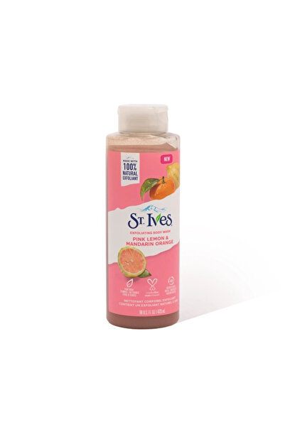 St. Ives Saint Ives Exfoliating Lemon & Rose Body Wash for Men, Orange, 473ml