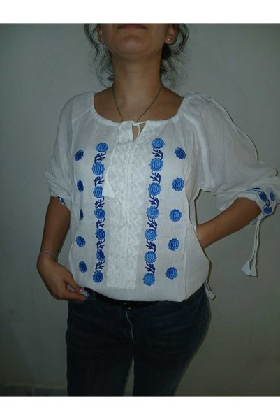 ALIYA Bluza alba tip ie dama