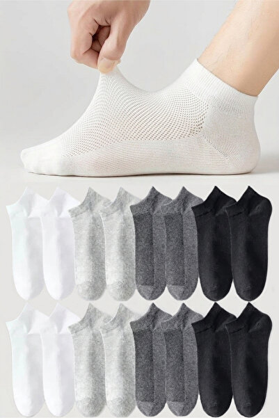 peru moda 8 Çift Unisex Comfort Pamuklu Terletmez Patik Çorap Seti