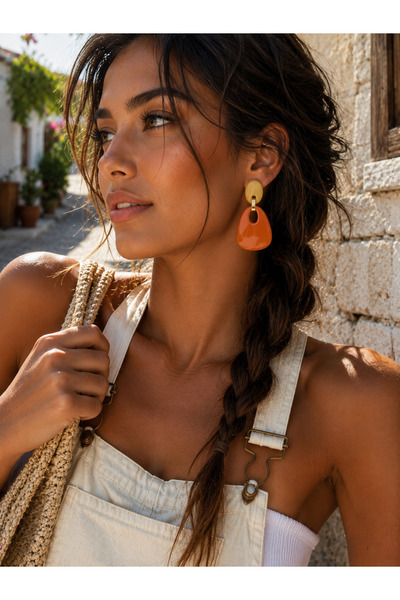 Atelier Licia Colorful Geometric Dangle Earrings - Summer Earrings That Provi...