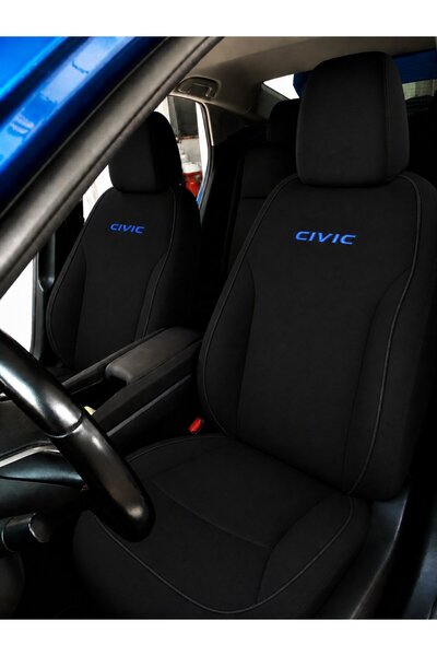 STİLİX GARAGE وسادة مقعد زرقاء متوافقة مع سيارة سيفيك FC5 FB7 FD6 iES Vtec 2
