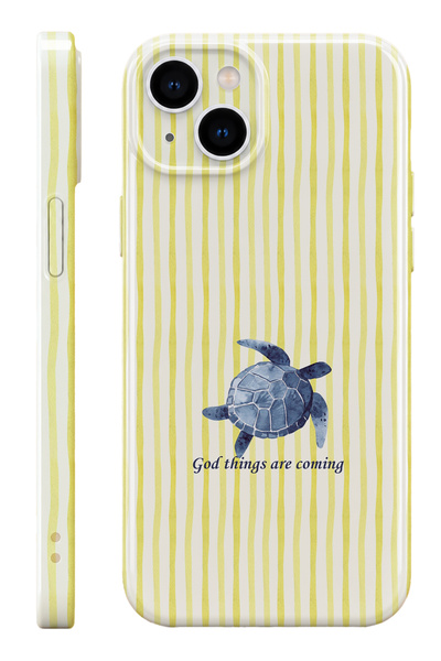 WANNA PROTECT iPhone 13 Turtle Protect Slim Parlak Tam Kaplayan Baskı Kamera ...